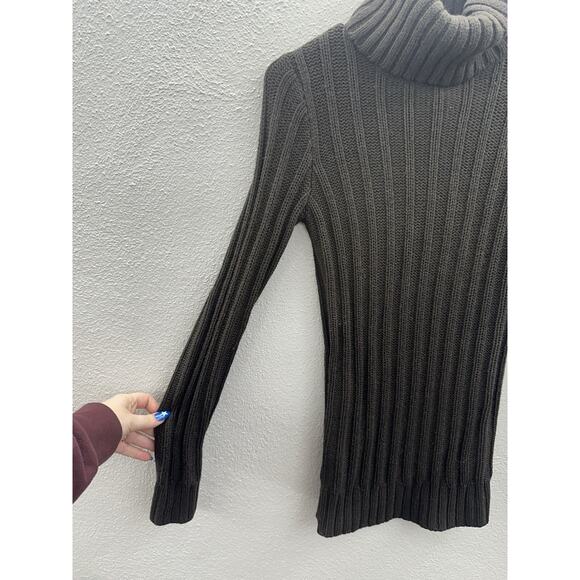 The Limited Womens Sweater Size XS Brown Knit Long Sleeve Turtleneck - Picture 2 of 12